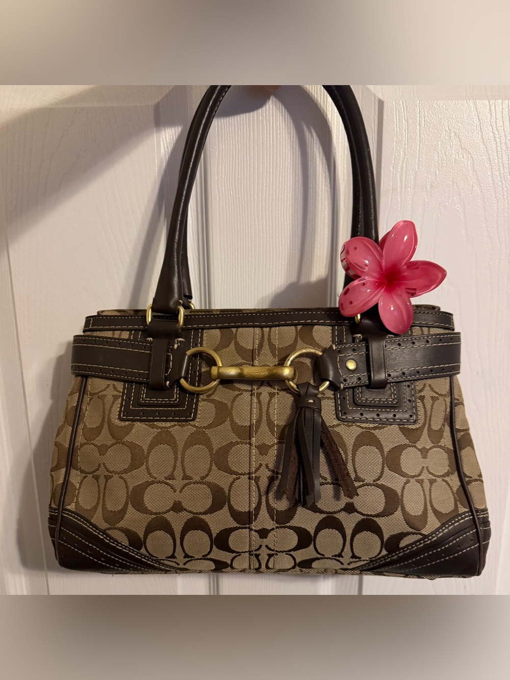 Vintage Coach Hamptons Signature Satchel